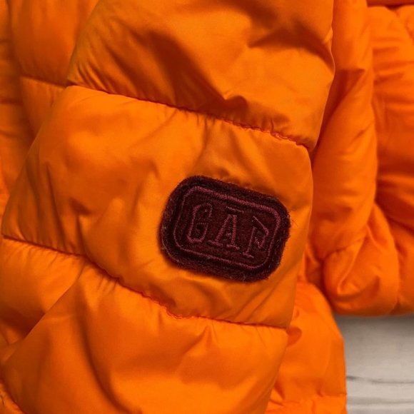 GAP lightweight orange puffer jacket XL - Picture 6 of 7